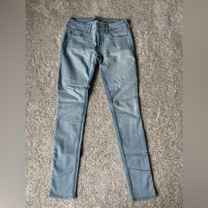 Hollister Women's Skinny Jeans in Light Blue